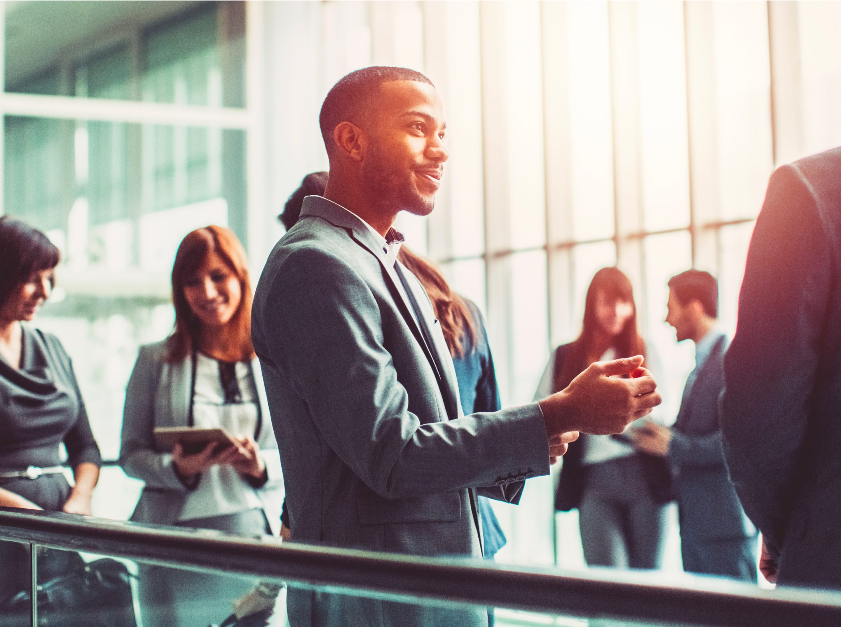 Business professionals in discussion